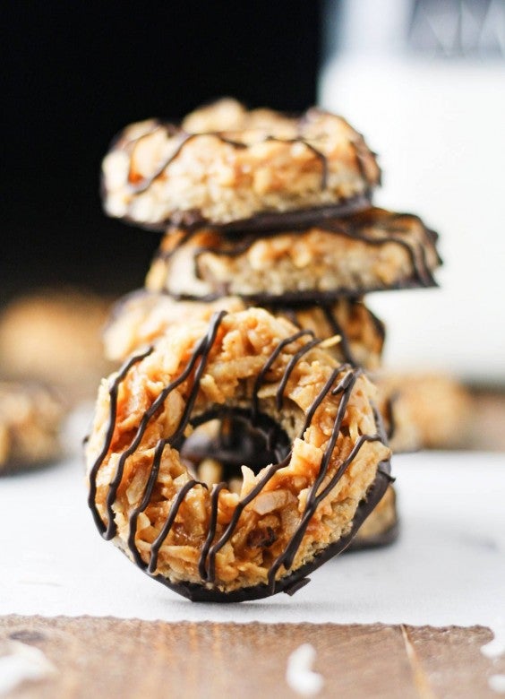 1. No-Bake Vegan Samoas