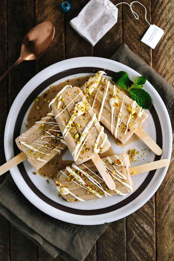 9. Spiced Chai Tea Latte Popsicles