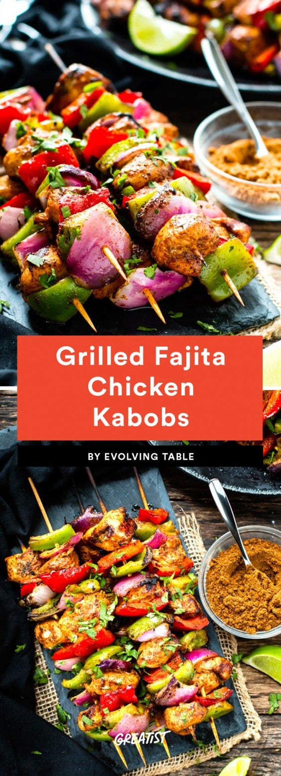 Grilled Fajita Chicken Kabobs