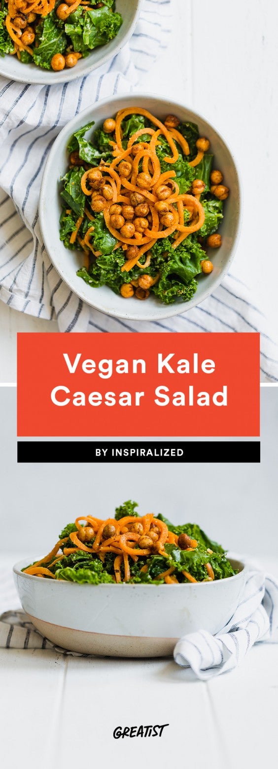 Vegan Kale Caesar Salad