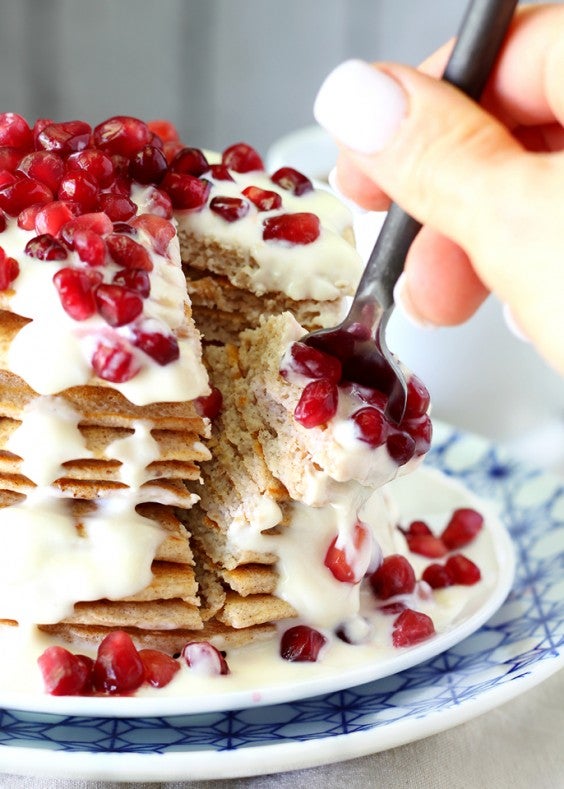 9. Greek Yogurt Oat Pancakes