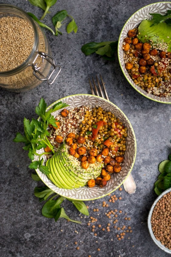 7. Warm Lentil and Tomato Salad