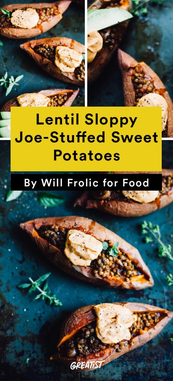will frolic for food: Sloppy Joe-Stuffed Sweet Potatoes