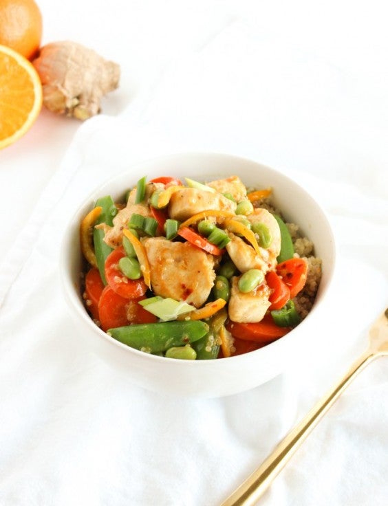 1. Healthy Orange Peel Chicken