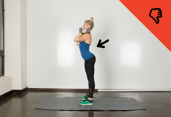 Dumbbell Overhead Press Mistake