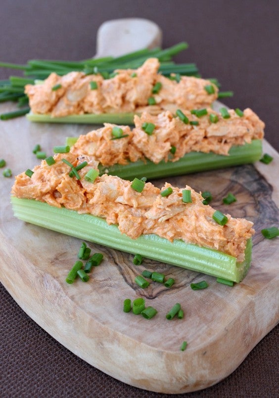 10. Buffalo Chicken Celery Sticks