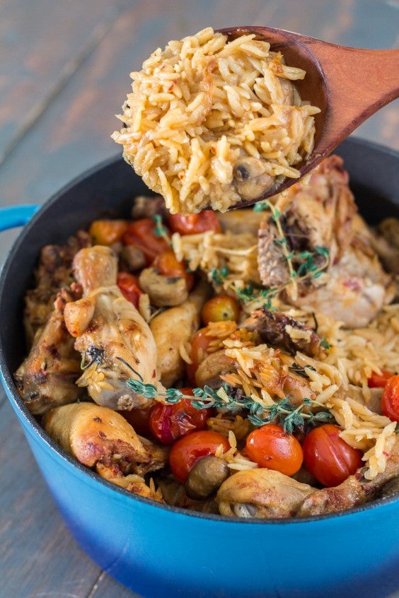 9. Baked Chicken and Orzo
