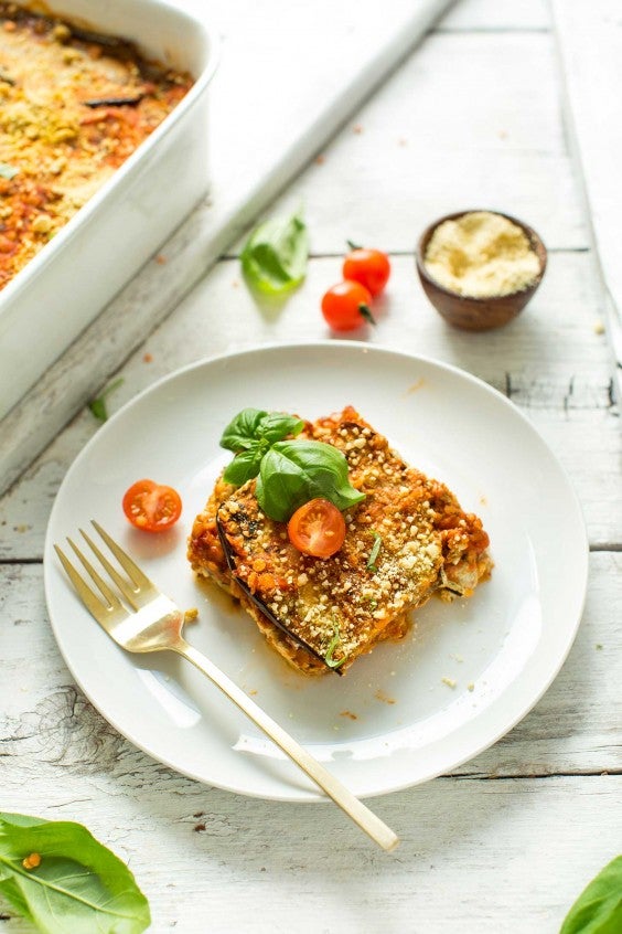 1. Lentil and Eggplant Lasagna