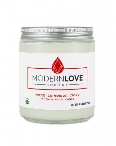 Modern Love Essentials Organic Warming Intimate Body Creme in Cinnamon and Clove