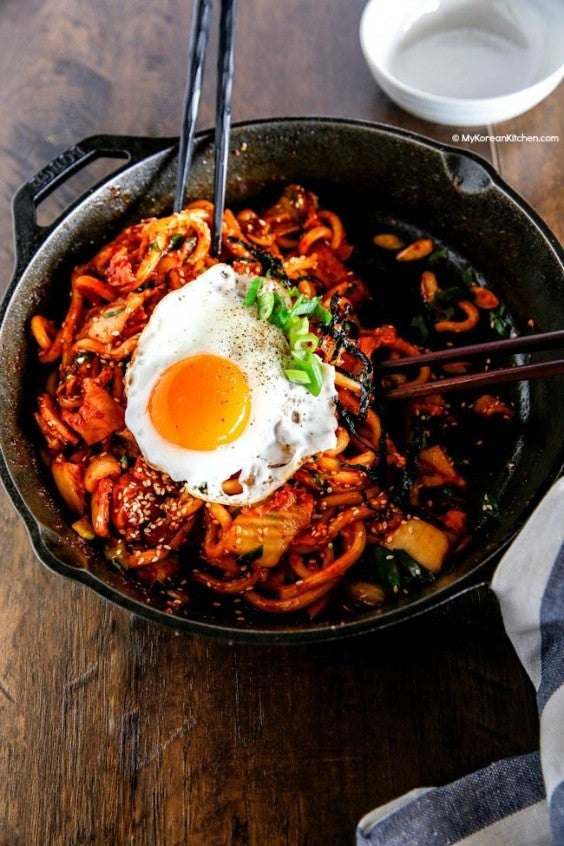 9. Kimchi Udon Noodle Stir-Fry