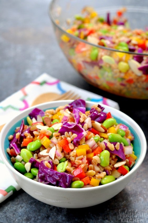 12. Rainbow Farro Salad