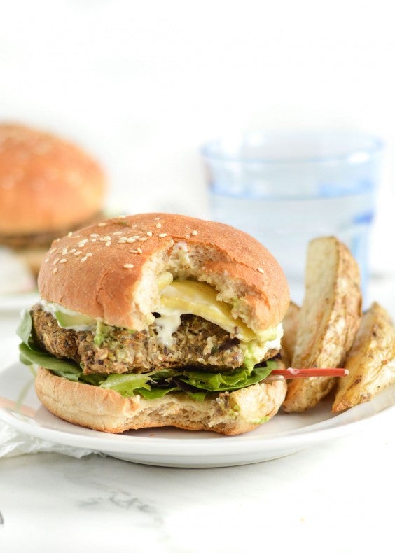 10. Gluten-Free Spicy Black Bean Oat Burgers