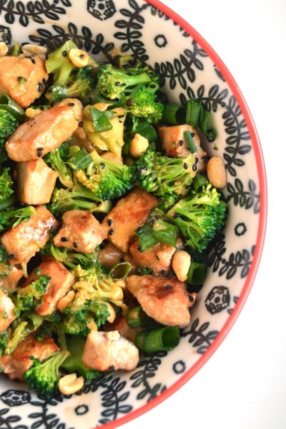 8. Peanut Broccoli and Pork Stir-Fry