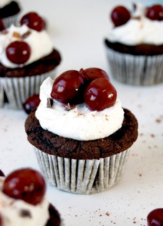 2. Black Forest Cupcakes