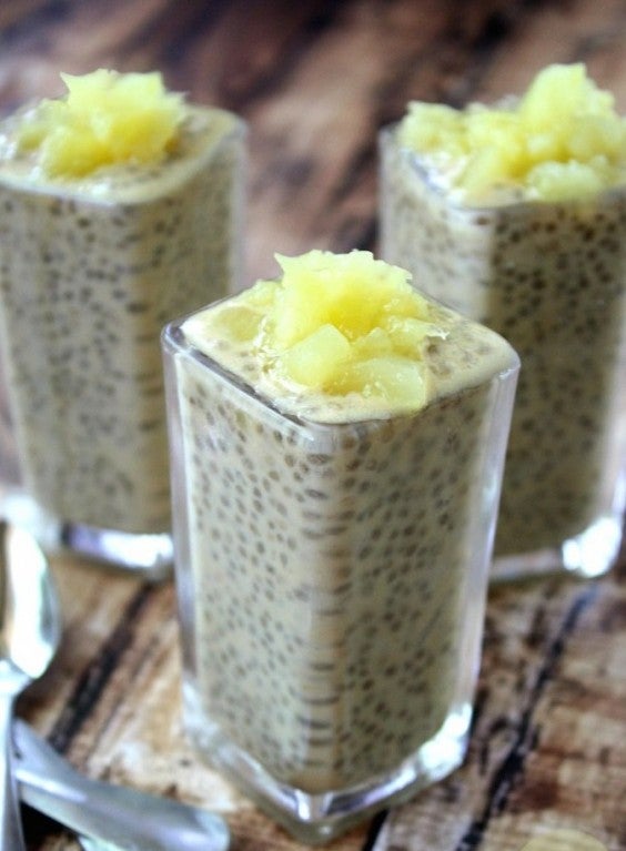 Pineapple Protein Chia Seed Pudding