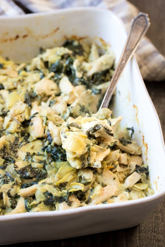 7. Creamy Chicken Spinach Artichoke Dip