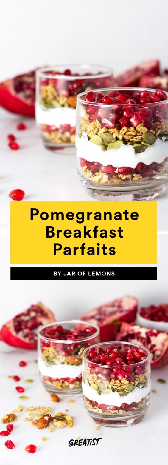 Pomegranate Breakfast Parfaits