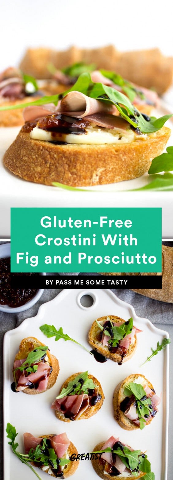 2. Gluten-Free Crostini With Fig and Proscuitto
