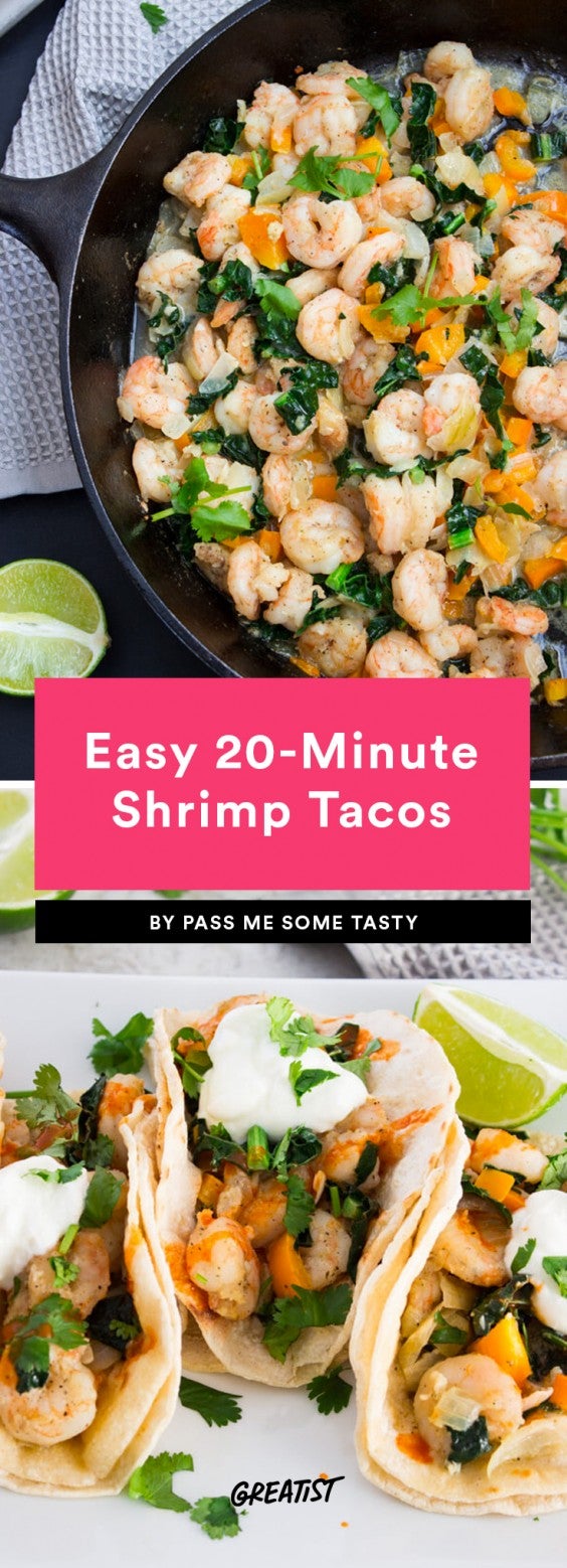 4. Easy 20-Minute Shrimp Tacos