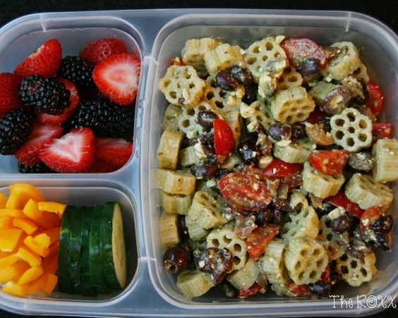 Black Bean Pasta Salad Bento