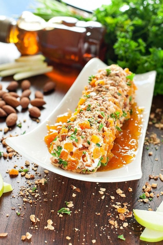 10. Honey, Apricot, and Almond Goat Cheese Spread