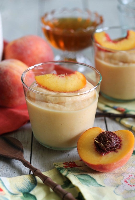 27. Quick Peach Frozen Yogurt