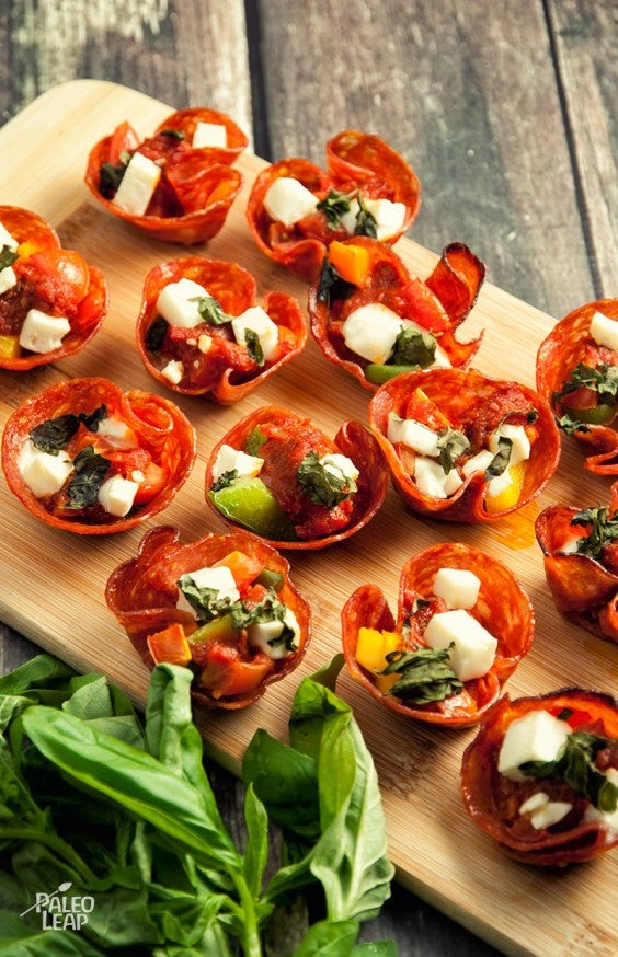 Paleo Snacks: Pepperoni Pizza Bites