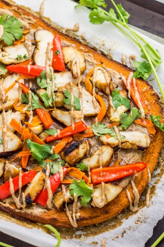 2. Thai Chicken Sweet Potato Flatbread