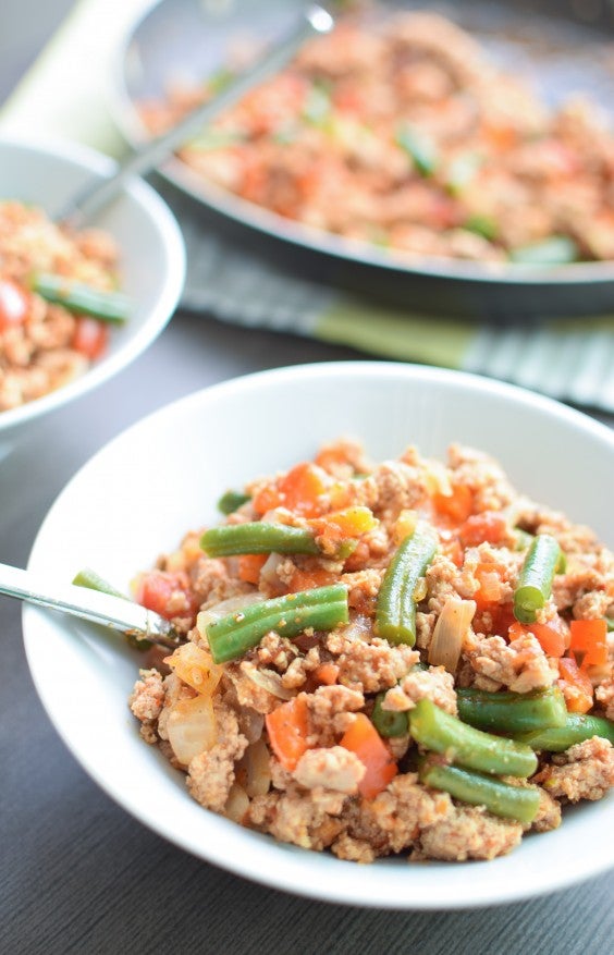 5. Smokey Green Bean Turkey Skillet