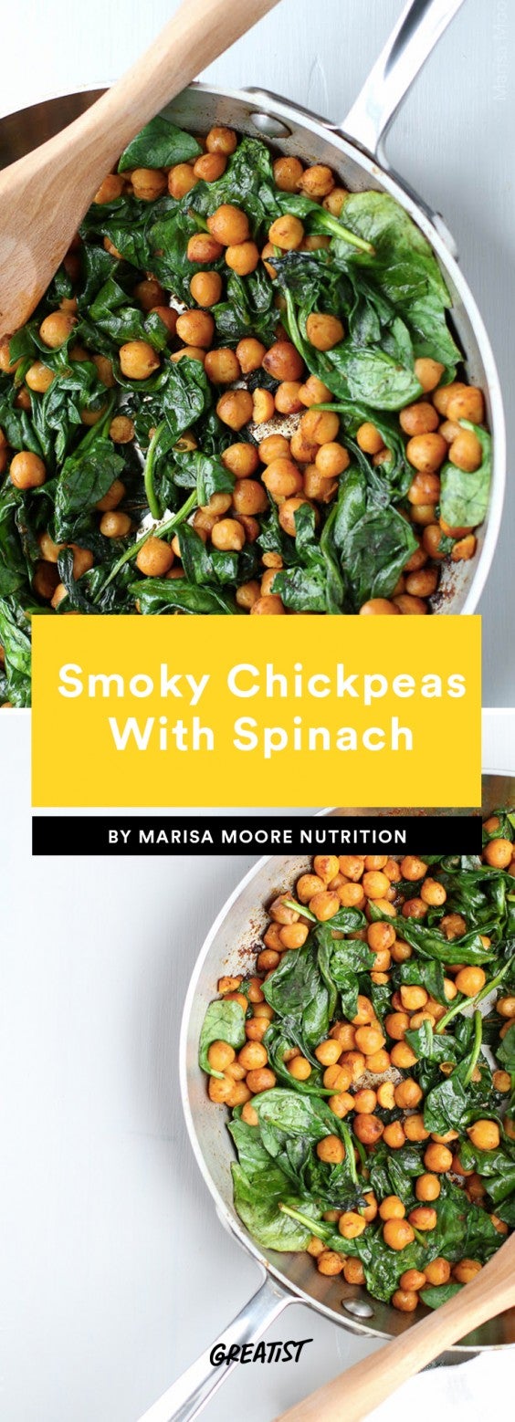 1. Smoky Chickpeas With Spinach