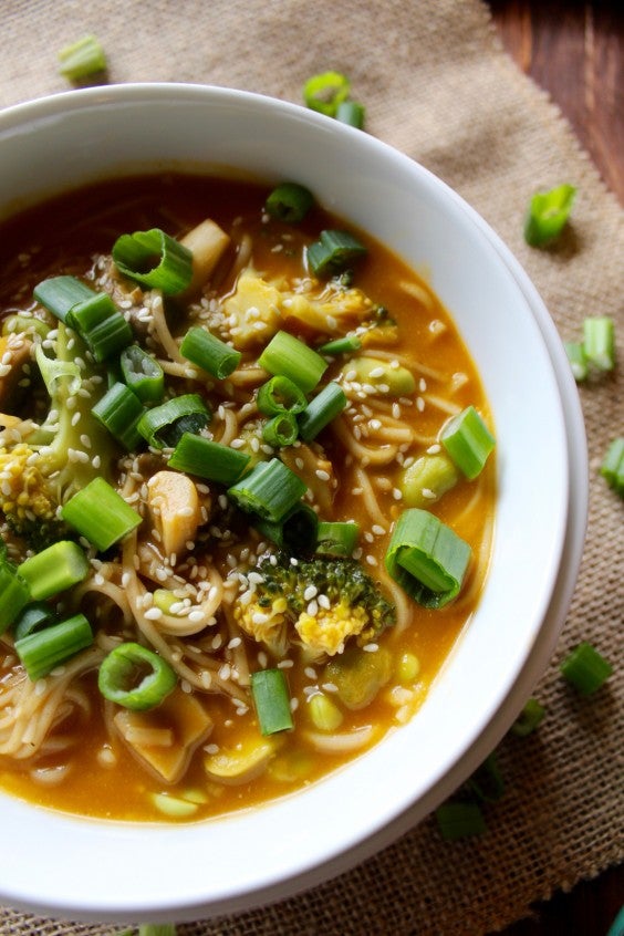 12. Green Goddess Miso Noodle Soup