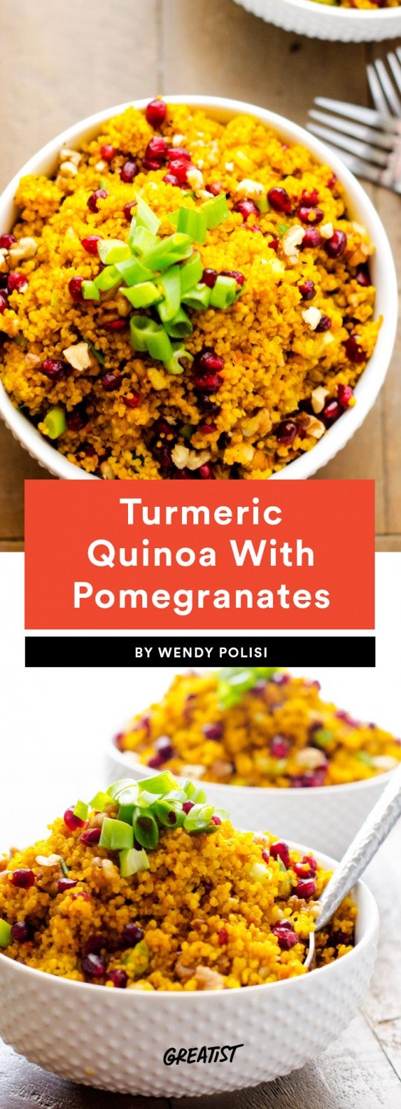Turmeric Quinoa With Pomegranates