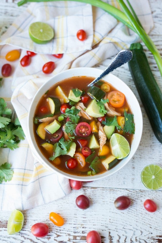 13. Slow Cooker Farmer’s Market Mexican Chicken Soup