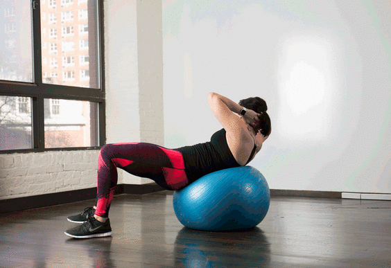 ab workout with ball