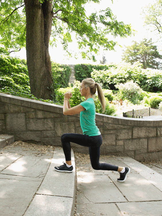 Reverse Lunge and Press
