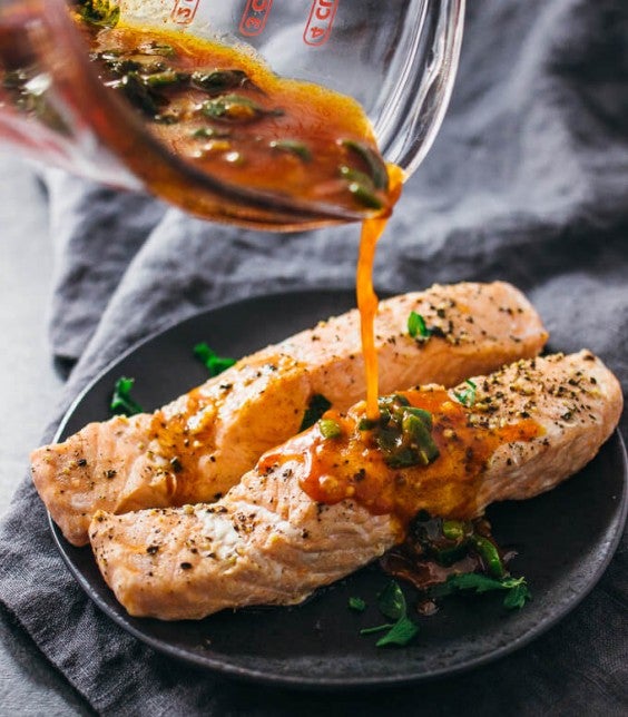 15. Instant Pot Salmon With Chili Lime Sauce