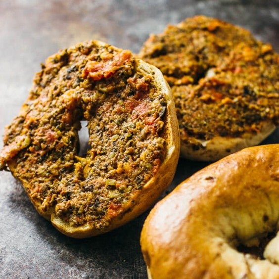 12. Sun-Dried Tomato Tapenade Bagels