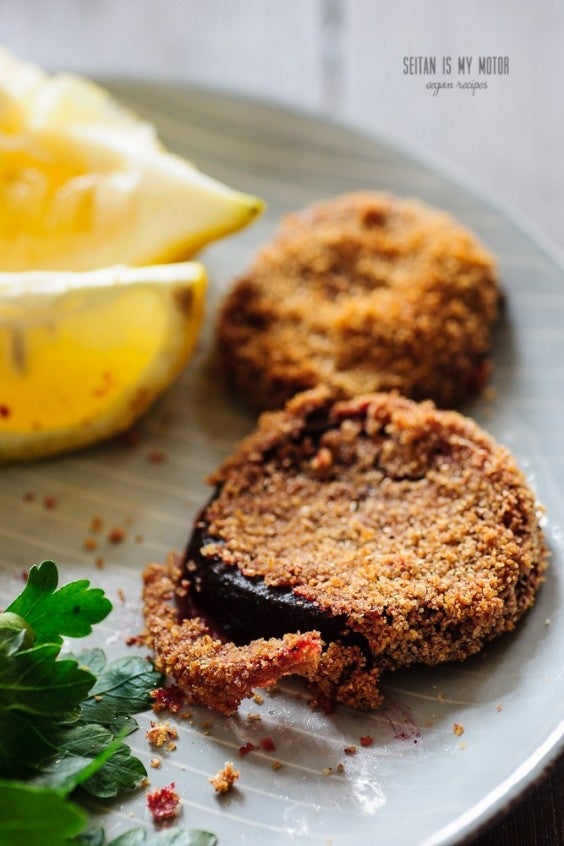 12. Baked Beet Schnitzel
