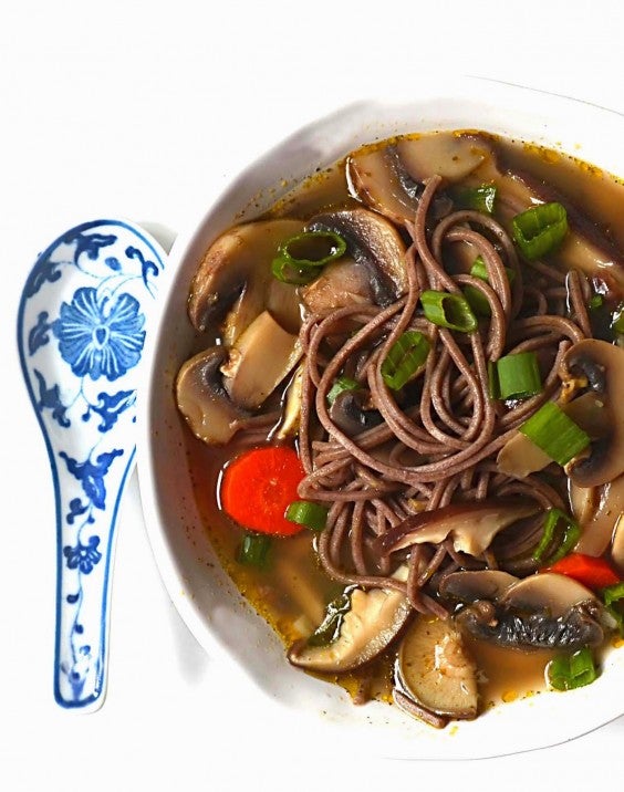 2. Double Mushroom Soba Noodle Soup