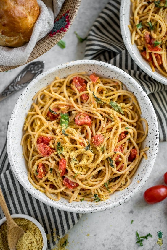 1. Simple Lemon Olive Oil Pasta