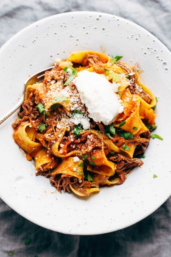 1. Slow-Cooker Beef Ragu With Pappardelle