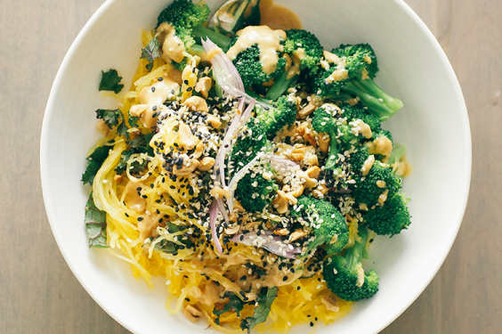 Spaghetti Squash Noodle Bowl Recipe