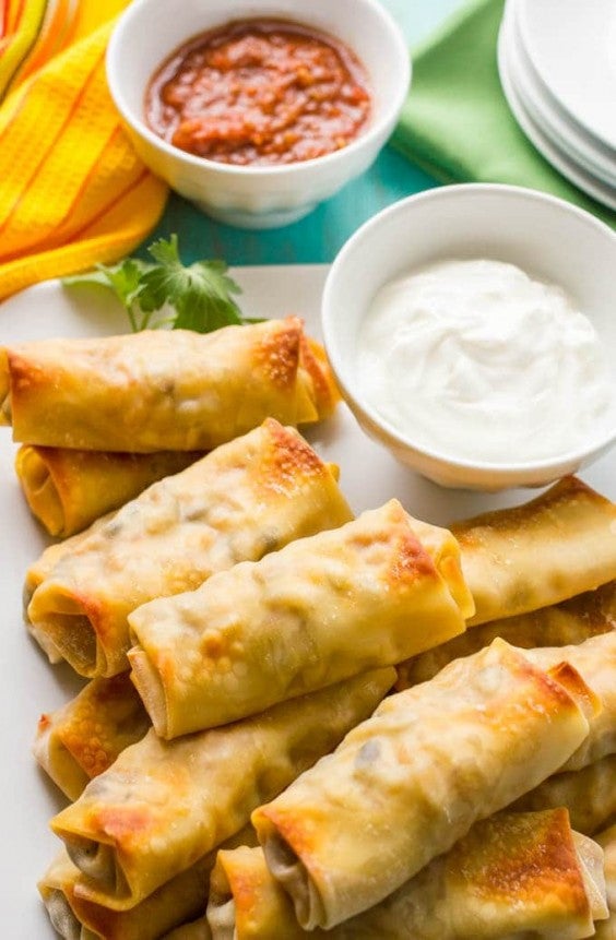 1. Baked Southwestern Egg Rolls