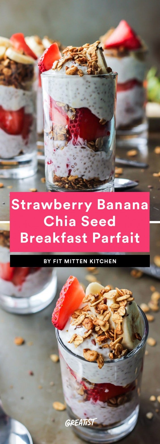 5. Strawberry Banana Chia Seed Breakfast Parfait
