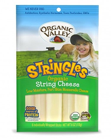 2. Organic Valley Stringles String Cheese