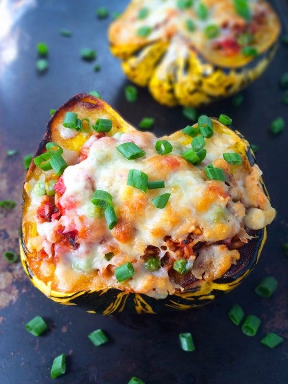10. Stuffed Acorn Squash With Chorizo and Farro