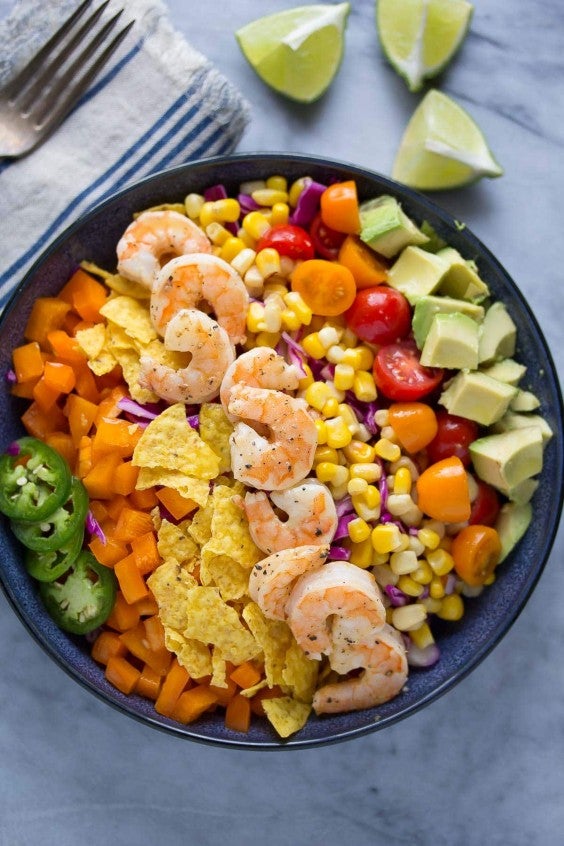 7. Honey-Lime Shrimp and Avocado Salad