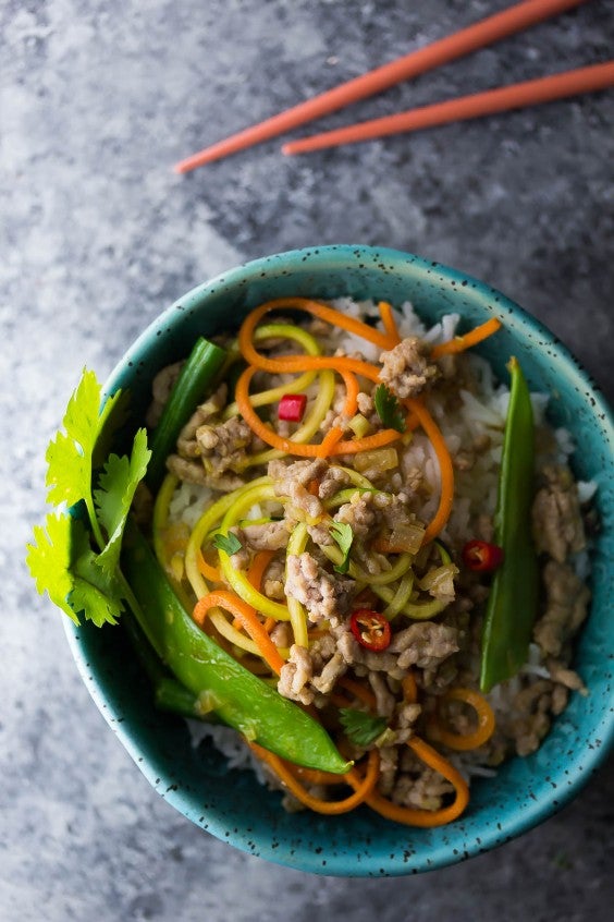 11. Lemongrass Thai Ground Pork Stir-Fry