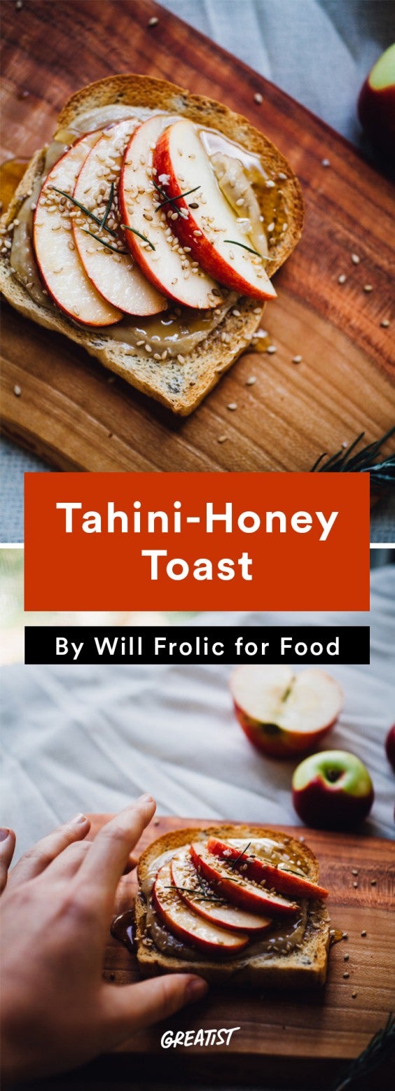 will frolic for food: Tahini-Honey Toast