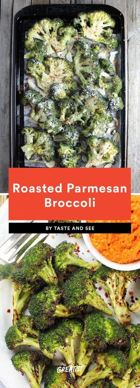 1. Roasted Parmesan Broccoli